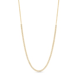 1.00 CT. T.W. Certified Lab-Created Diamond Line Necklace in Sterling Silver with 10K Gold Plate (F/SI2)