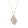 Thumbnail Image 1 of Unstoppable Love™ 0.50 CT. T.W. Diamond Mosaic Marquise Frame Pendant in 10K Gold