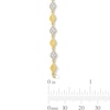 0.50 CT. T.W. Marquise-Shaped Multi-Diamond Alternating Link Bracelet in Sterling Silver with 10K Gold Plate