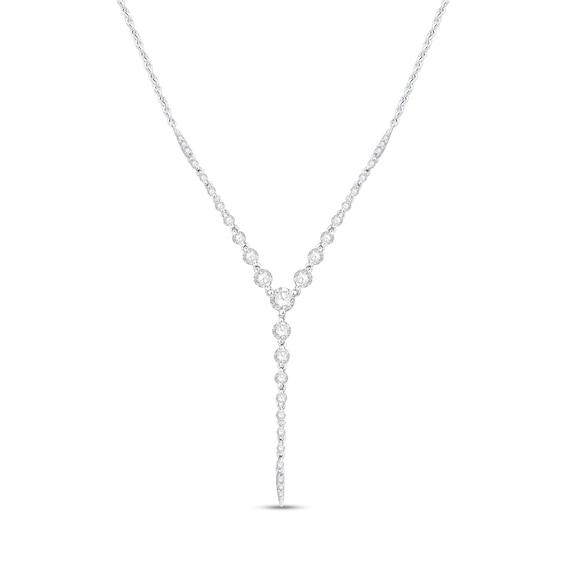 Shooting Star 1.00 CT. T.W. Certified Lab-Created Diamond "Y" Necklace in Sterling Silver (F/VS2)