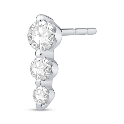 Shooting Star 0.50 CT. T.W. Certified Lab-Created Diamond Trio Drop Earrings in 10K Gold (F/VS2