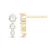 Thumbnail Image 1 of Shooting Star 0.50 CT. T.W. Certified Lab-Created Diamond Trio Drop Earrings in 10K Gold (F/VS2)