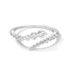 Shooting Star 0.50 CT. T.W. Certified Lab-Created Diamond Bypass Ring in Sterling Silver (F/VS2)