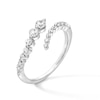 Shooting Star 0.50 CT. T.W. Certified Lab-Created Diamond Bypass Ring in Sterling Silver (F/VS2)