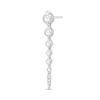 Shooting Star 1.00 CT. T.W. Certified Lab-Created Diamond Vertical Drop Earrings in Sterling Silver (F/VS2)