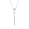 Shooting Star 1.00 CT. T.W. Journey Certified Lab-Created Diamond Vertical Drop Necklace in Sterling Silver (F/VS2)