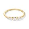 Shooting Star 0.30 CT. T.W. Certified Lab-Created Diamond Five Stone Band in 10K Gold (F/VS2