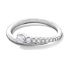 Thumbnail Image 1 of 0.25 CT. T.W. Milestones Diamond Graduated Bypass Anniversary Band in 14K White Gold