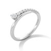 Thumbnail Image 2 of 0.25 CT. T.W. Milestones Diamond Graduated Bypass Anniversary Band in 14K White Gold