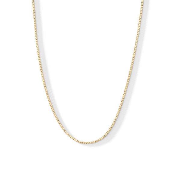 1.3mm Ice Chain Necklace in Hollow 14K Gold - 16"