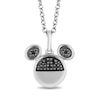 Thumbnail Image 1 of Disney Treasures Mickey Mouse 0.04 CT. T.W. Black Diamond Pendant in Sterling Silver