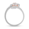 Thumbnail Image 2 of Disney Treasures The Aristocats 0.085 CT. T.W. Diamond Ring in Sterling Silver and 10K Rose Gold