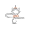 Thumbnail Image 3 of Disney Treasures The Aristocats 0.085 CT. T.W. Diamond Ring in Sterling Silver and 10K Rose Gold