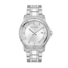 Men’s Bulova Crystal Collection Watch and Cuban Curb Chain Bracelet Box Set (Model: 96K114)