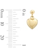 Thumbnail Image 3 of Puff Heart Drop Earrings in 10K Gold