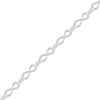 0.95 CT. T.W. Certified Lab-Created Diamond Alternating Infinity Link Bracelet in 10K White Gold (H/I1) - 7.25"