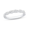 Thumbnail Image 1 of 0.25 CT. T.W. Diamond Twist Band in 10K White Gold