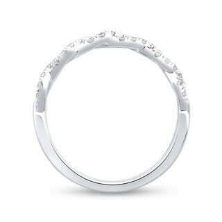 0.25 CT. T.W. Diamond Twist Band in Sterling Silver