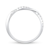 0.20 CT. T.W. Diamond Twist Band in 10K White Gold