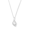 Thumbnail Image 1 of 0.20 CT. T.W. Milestones Diamond Graduated Teardrop Pendant in Sterling Silver