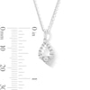 Thumbnail Image 3 of 0.20 CT. T.W. Milestones Diamond Graduated Teardrop Pendant in Sterling Silver