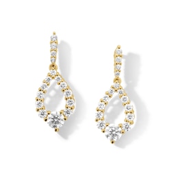 0.50 CT. T.W. Milestones Diamond Graduated Teardrop Earrings in 10K Gold