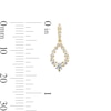 Thumbnail Image 2 of 0.50 CT. T.W. Milestones Diamond Graduated Teardrop Earrings in 10K Gold