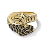 Thumbnail Image 1 of 0.45 CT. T.W. Black Diamond Double Snake Bypass Ring in 10K Gold and Grey Rhodium Plate