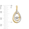 Unstoppable Love™ 0.50 CT. T.W. Multi-Diamond Double Teardrop Earrings in 10K Gold