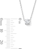 Thumbnail Image 3 of 0.25 CT. Certified Lab-Created Diamond Solitaire Pendant in Sterling Silver (F/SI2) - 19”