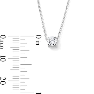 0.25 CT. Certified Lab-Created Diamond Solitaire Pendant in Sterling Silver (F/SI2) - 19”