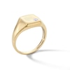 Thumbnail Image 2 of 0.07 CT. Certified Lab-Created Diamond Solitaire Cushion Signet Ring in 10K Gold (F/SI2)