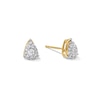 Thumbnail Image 1 of 0.30 CT. T.W. Pear-Shaped Multi-Diamond Stud Earrings in 10K Gold