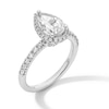 Thumbnail Image 3 of 1.95 CT. T.W. Pear-Shaped Certified Lab-Created Diamond Frame Engagement Ring in 14K White Gold (F/VS2)