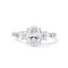 Emmy London 2.25 CT. T.W. Oval Certified Lab-Created Diamond Collar Engagement Ring in 18K White Gold (F/VS2)