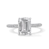 Emmy London 3.60 CT. T.W. Emerald-Cut Certified Lab-Created Diamond Engagement in 18K White Gold (F/VS2)