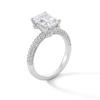 Emmy London 3.60 CT. T.W. Emerald-Cut Certified Lab-Created Diamond Engagement in 18K White Gold (F/VS2)