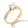 1.40 CT. T.W. Princess-Cut Certified Lab-Created Diamond Twist Shank Engagement Ring in 14K Gold (F/VS2