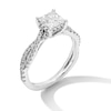 Thumbnail Image 3 of 1.40 CT. T.W. Princess-Cut Certified Lab-Created Diamond Twist Shank Engagement Ring in 14K White Gold (F/VS2)