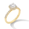 Thumbnail Image 3 of 1.50 CT. T.W. Certified Lab-Created Diamond Cushion Frame Engagement Ring in 14K Gold (F/VS2)