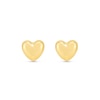 Polished Heart Stud Earrings in 14K Gold