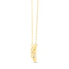 Thumbnail Image 2 of Diamond-Cut Lattice Butterfly Necklace in 14K Two-Tone Gold