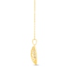 Diamond-Cut Lattice Heart Pendant in 14K Two-Tone Gold