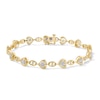 0.50 CT. T.W. Certified Lab-Created Diamond Heart Link Bracelet in Sterling Silver with 24K Gold Plate (I/I1) - 7.25”