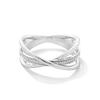 Thumbnail Image 1 of 0.05 CT. T.W. Diamond Orbit Ring in Sterling Silver