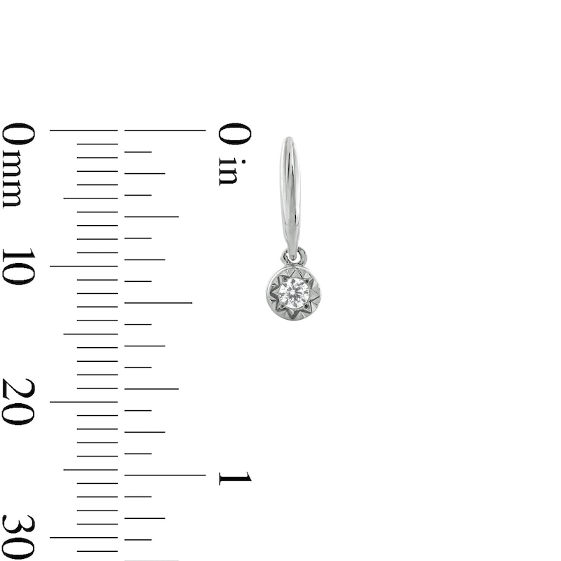 0.19 CT. T.W. Diamond Miracle Solitaire Three Pair Earrings Set in Sterling Silver and 14K Gold Plate