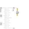 Thumbnail Image 5 of 0.19 CT. T.W. Diamond Miracle Solitaire Three Pair Earrings Set in Sterling Silver and 14K Gold Plate