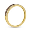 Le Vian® Good Karma 0.45 CT. T.W. Chocolate Diamond® and Nude Diamond™ Bypass Ring in 14K Honey Gold™