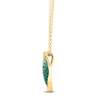 Le Vian® Emerald Ombré® and 0.05 CT. T.W. Nude Diamond™ Frame Pendant in 14K Honey Gold™ - 19”