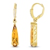 Le Vian® Pear-Shaped Cinnamon Citrine® and 0.12 CT. T.W. Diamond Drop Earrings in 14K Honey Gold™